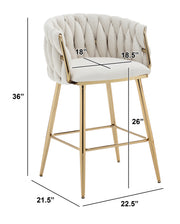 SC265-7, CH265-7, & BS265-7: Braided Barrel Chairs in Boucle Fabric
