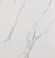 Close-up detail shot of white marble with gray veining