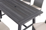 Large Outdoor Patio Dining Set, 96.5