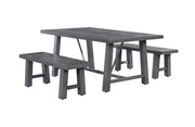 D1000 Outdoor Patio Dining Set, All-Weather Polywood Table with 52
