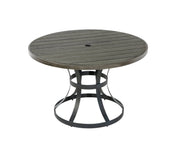 D1010D5 Gray Round Patio Dining Set and Outdoor Table with Chairs