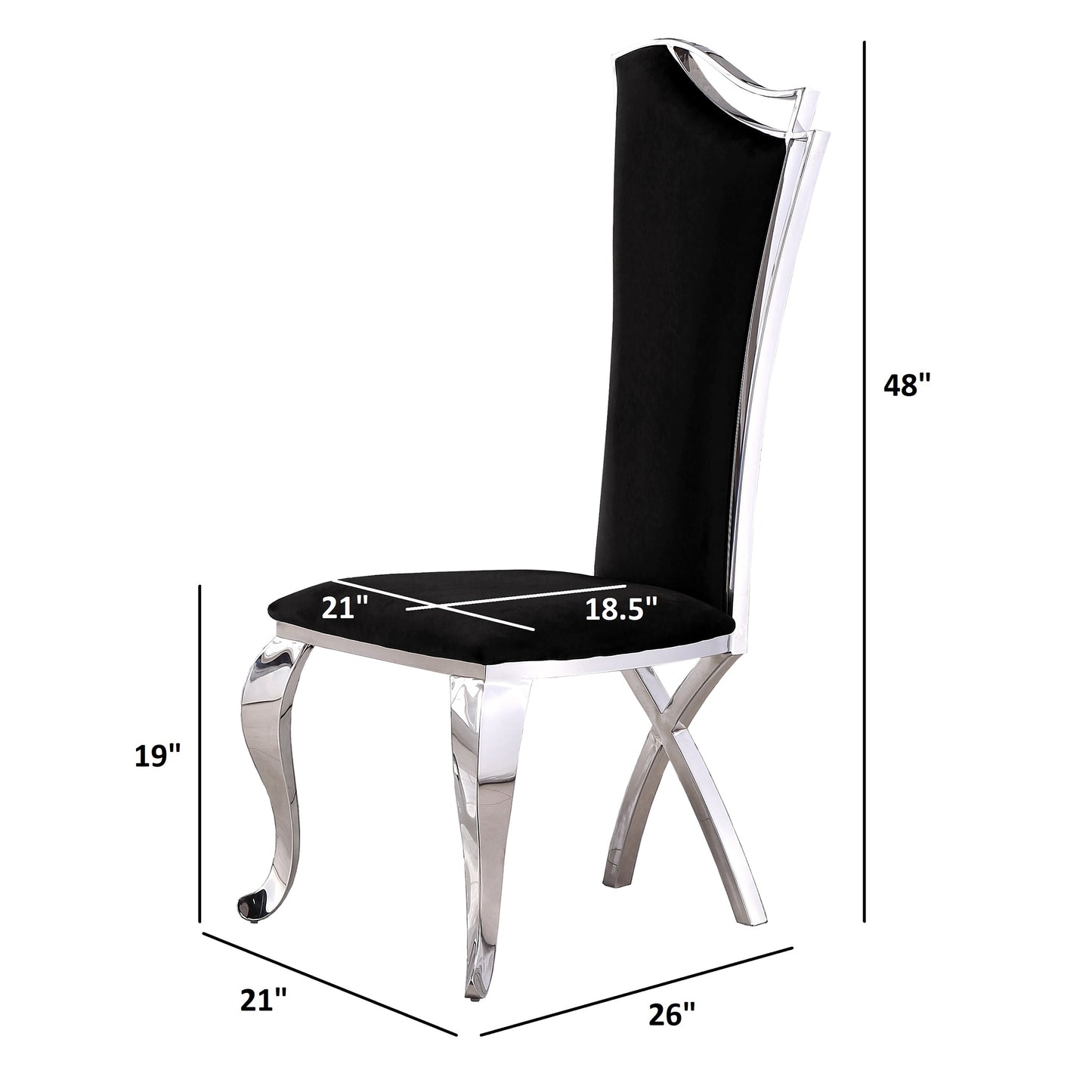 D14-SC, SC34-36: Velvet Dining Chairs