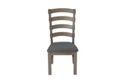 Traditional Wooden Dining Set With Extension Leaf And Gray or Beige Chairs (D21 & D22) by Quality Living Furniture