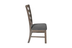 Traditional Wooden Dining Set With Extension Leaf And Gray or Beige Chairs (D21 & D22) by Quality Living Furniture