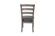Traditional Wooden Dining Set With Extension Leaf And Gray or Beige Chairs (D21 & D22) by Quality Living Furniture