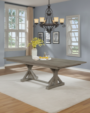 Traditional Extendable Dining Table With 18 Inch Extension Leaf by Quality Living Furniture