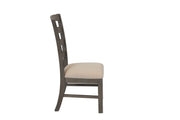 Traditional Wooden Dining Set With Extension Leaf And Gray or Beige Chairs (D21 & D22) by Quality Living Furniture