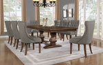 Extendable Walnut Dining Table Set | Beige or Gray (D42) by Quality Living Furniture