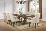 Extendable Walnut Dining Table Set | Beige or Gray (D42) by Quality Living Furniture