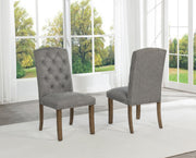 Button Tufted Upholstered Dining Chairs (D700 & D701) by Quality Living Furniture