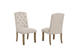 Traditional Trestle Dining Set with Upholstered Chairs (D700 D701) by Quality Living Furniture