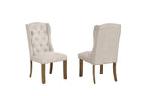 Traditional Trestle Dining Set with Upholstered Chairs (D700 D701) by Quality Living Furniture