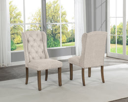 Button Tufted Upholstered Dining Chairs (D700 & D701) by Quality Living Furniture