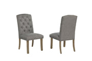 Traditional Solid Wood Trestle Dining Set With Upholstered Chairs (D702 D703) by Quality Living Furniture