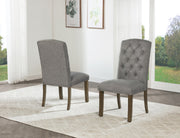 Traditional Tufted Dining Chairs with Nailhead Trim (D702 & D703) by Quality Living Furniture