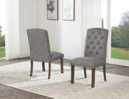 Traditional Tufted Dining Chairs with Nailhead Trim (D702 & D703) by Quality Living Furniture