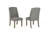 Traditional Solid Wood Trestle Dining Set With Upholstered Chairs (D702 D703) by Quality Living Furniture