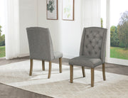 Traditional Tufted Dining Chairs with Nailhead Trim (D702 & D703) by Quality Living Furniture