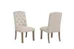 Traditional Solid Wood Trestle Dining Set With Upholstered Chairs (D702 D703) by Quality Living Furniture
