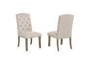 Traditional Solid Wood Trestle Dining Set With Upholstered Chairs (D702 D703) by Quality Living Furniture