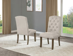 Traditional Tufted Dining Chairs with Nailhead Trim (D702 & D703) by Quality Living Furniture