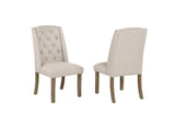 Traditional Solid Wood Trestle Dining Set With Upholstered Chairs (D702 D703) by Quality Living Furniture