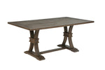 72 Inch Traditional Double Pedestal Solid Wood Rectangular Dining Table (D704-DT D706-DT) by Quality Living Furniture