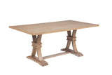 72 Inch Traditional Double Pedestal Solid Wood Rectangular Dining Table (D704-DT D706-DT) by Quality Living Furniture