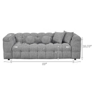 S10SL Modern Boucle Sofa and Loveseat Set, 
