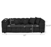 S10SL Modern Boucle Sofa and Loveseat Set, 