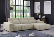 S110 Oversized Chenille Sectional Sofa with Adjustable Backrests, Deep Seat L-Shaped Cloud Couch with Channel Tufting