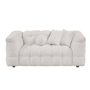 S10SL Modern Boucle Sofa and Loveseat Set, 