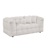 S10SL Modern Boucle Sofa and Loveseat Set, 