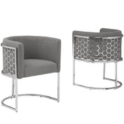 SC030-7, CH030-7, & BS030-7: Modern Teddy Fabric Chairs with Honey Comb Back Design