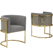 SC030-7, CH030-7, & BS030-7: Modern Teddy Fabric Chairs with Honey Comb Back Design