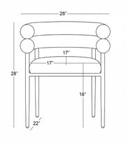 SC04L Avant-Garde Leathaire Accent Dining Chair with Double Tubular Back & Gold Chrome Legs