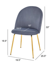 SC148 Modern Velvet Accent Dining Chair with Diamond Quilted Back & Gold Chrome Legs