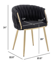 SC265-7, CH265-7, & BS265-7: Braided Barrel Chairs in Boucle Fabric
