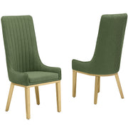 SC290-7: Teddy Fabric Dining Chairs with Stainless Steel Legs (Set of 2)