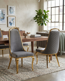 SC314 Majestic Oversized Velvet Accent Dining Chair, 43