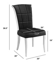 SC320 Majestic Oversized Velvet Accent Dining Chair, 40