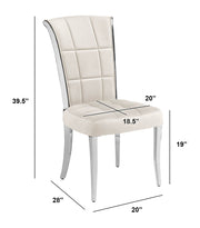 SC320 Majestic Oversized Velvet Accent Dining Chair, 40