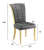 SC324 Majestic Oversized Velvet Accent Dining Chair, 40