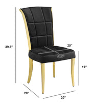 SC324 Majestic Oversized Velvet Accent Dining Chair, 40