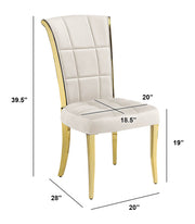 SC324 Majestic Oversized Velvet Accent Dining Chair, 40