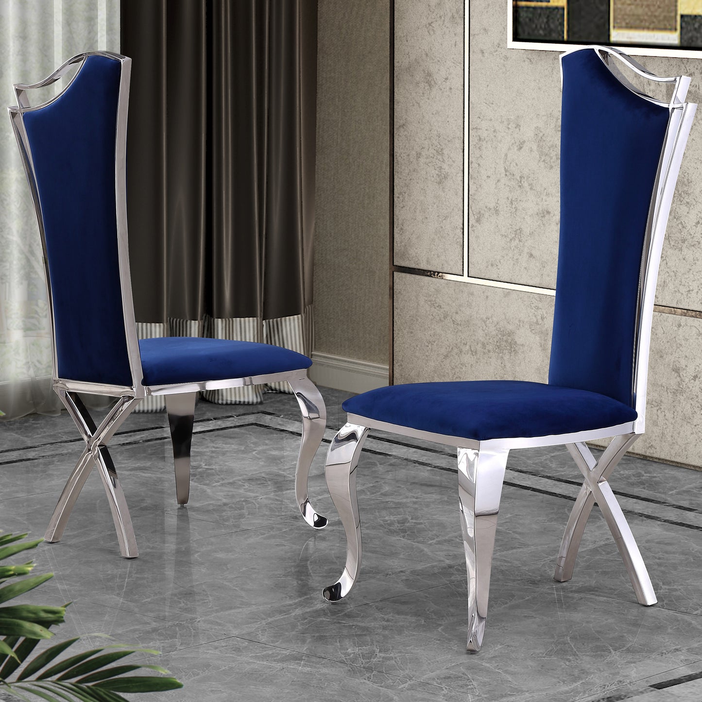 D14-SC, SC34-36: Velvet Dining Chairs