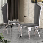 D14-SC, SC34-36: Velvet Dining Chairs by Quality Living Furniture
