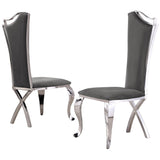 D14-SC, SC34-36: Velvet Dining Chairs by Quality Living Furniture