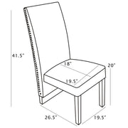 SC560-7, CH560-7, & BS560-7: Modern Upholstered Side Chair Set of 2 - Boucle Fabric - Chrome Legs