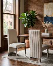 SC560 Majestic Oversized Boucle Accent Dining Chair, 42